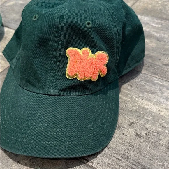 Green Cap with Orange Dior Patch - Picture 1 of 3